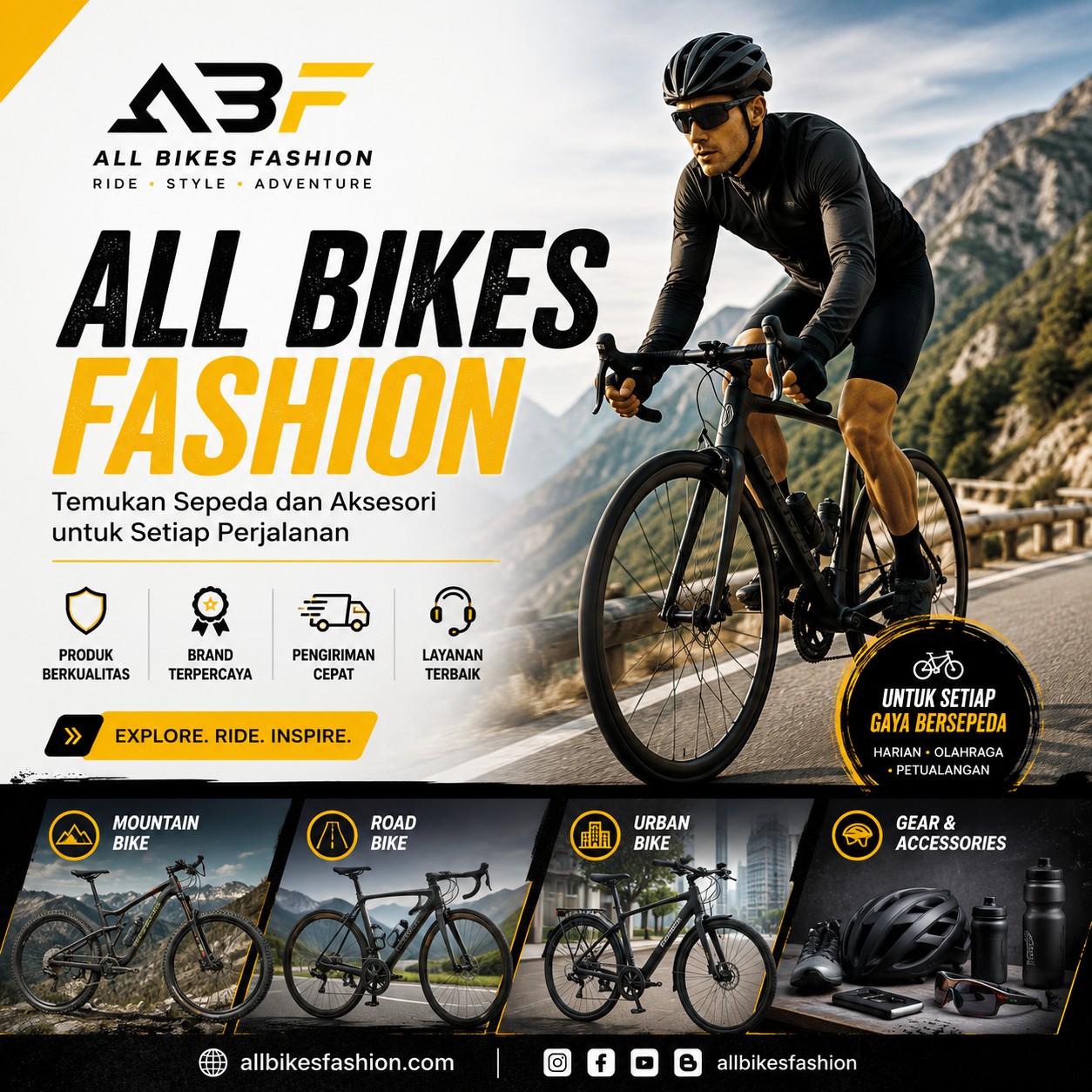All Bikes Fashion Ft Mantra88 | Tren Fashion Sepeda, Apparel & Aksesori Berkualitas
