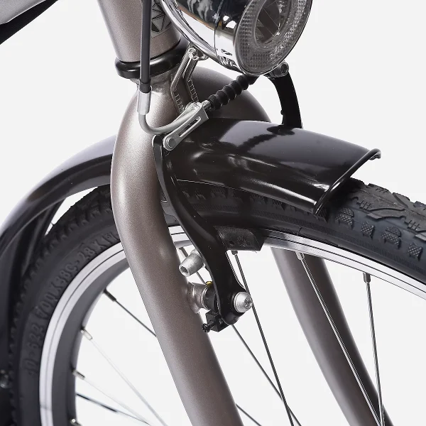 NAKAMURA E-City 70 GRIS - 2024, Vélo de ville électrique adulte – Image 12